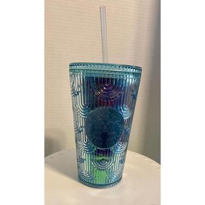 Starbucks 16oz iridescent mermaid scale Tumbler NEW